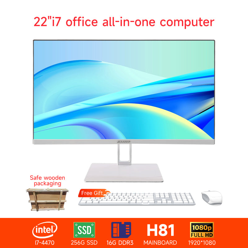 【All in one PC】 22" 24" All in one desktops pc UltraSlim i5-i7 8/16GB RAM 256GB SSD