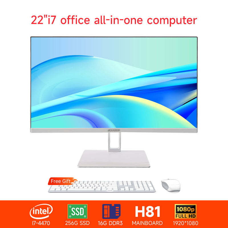 【All in one PC】 22" 24" All in one desktops pc UltraSlim i5-i7 8/16GB RAM 256GB SSD