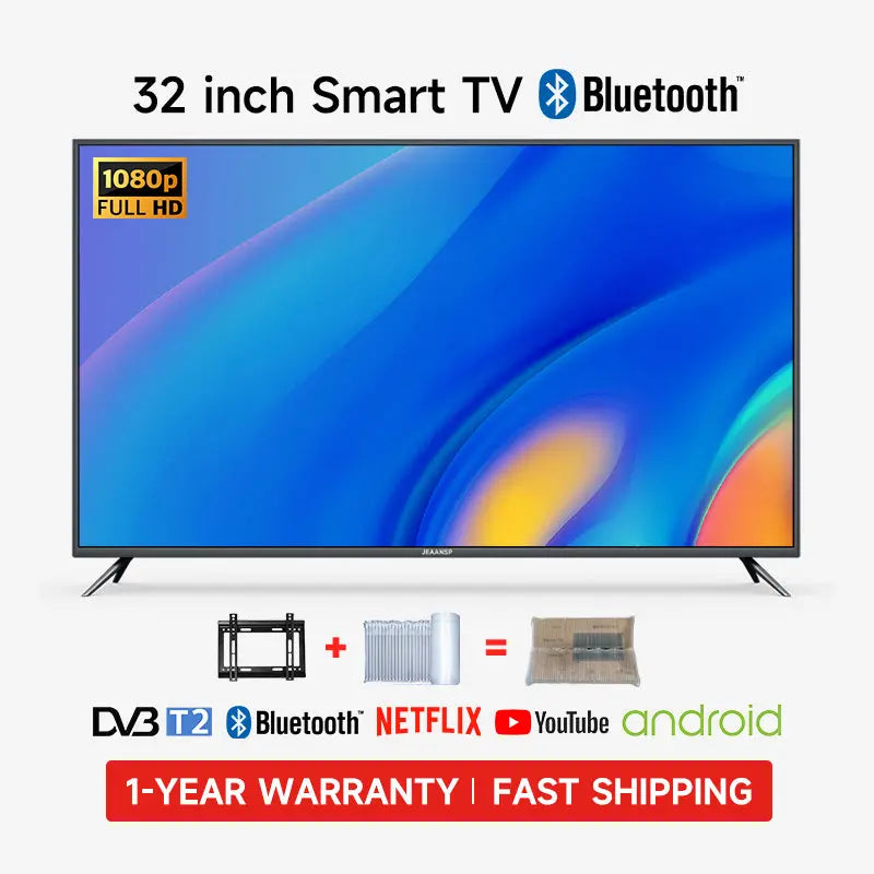 32/40/43/46/50/55/65/75 inch WiFi/Bluetooth/Netfix/YouTube/DVB-T2/MYTV