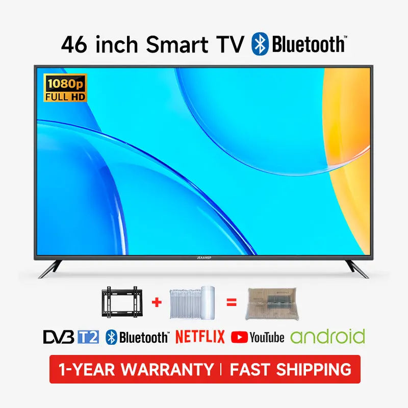 32/40/43/46/50/55/65/75 inch WiFi/Bluetooth/Netfix/YouTube/DVB-T2/MYTV