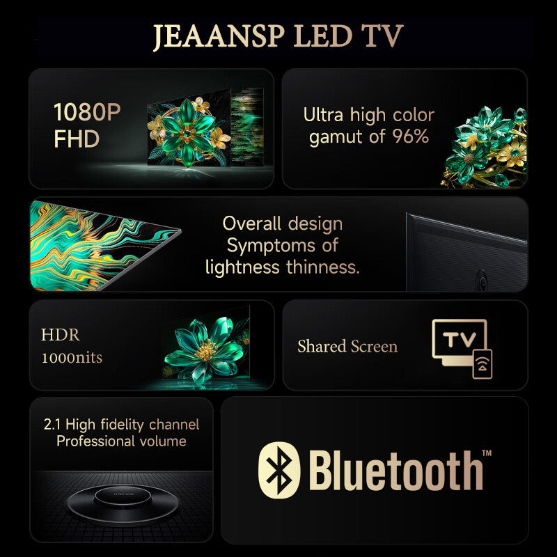 Digdital TV 19/24/26/ 32/40/65/75 inch With Bluetooth/NETFLIX/ Youtube