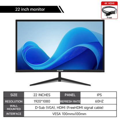 19/22/25 inch 75HZ-1080P  Office  Borderless PC Monitor