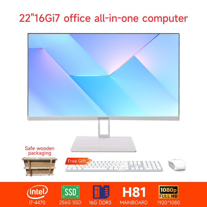 【All in one PC】 22" 24" All in one desktops pc UltraSlim i5-i7 8/16GB RAM 256GB SSD