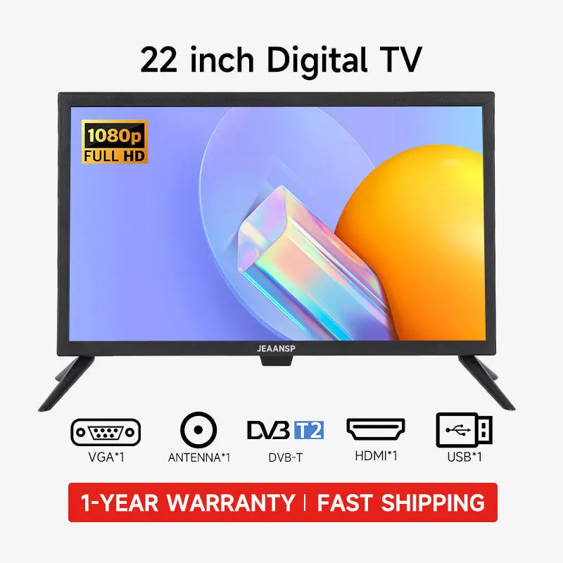 JEAANSP 19/22/24/26/32 Inch Digital Television Built-in DVB-T2