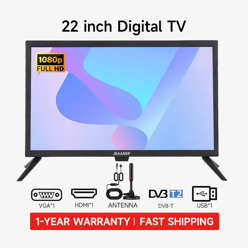 JEAANSP 19/22/24/26/32 Inch Digital Television Built-in DVB-T2
