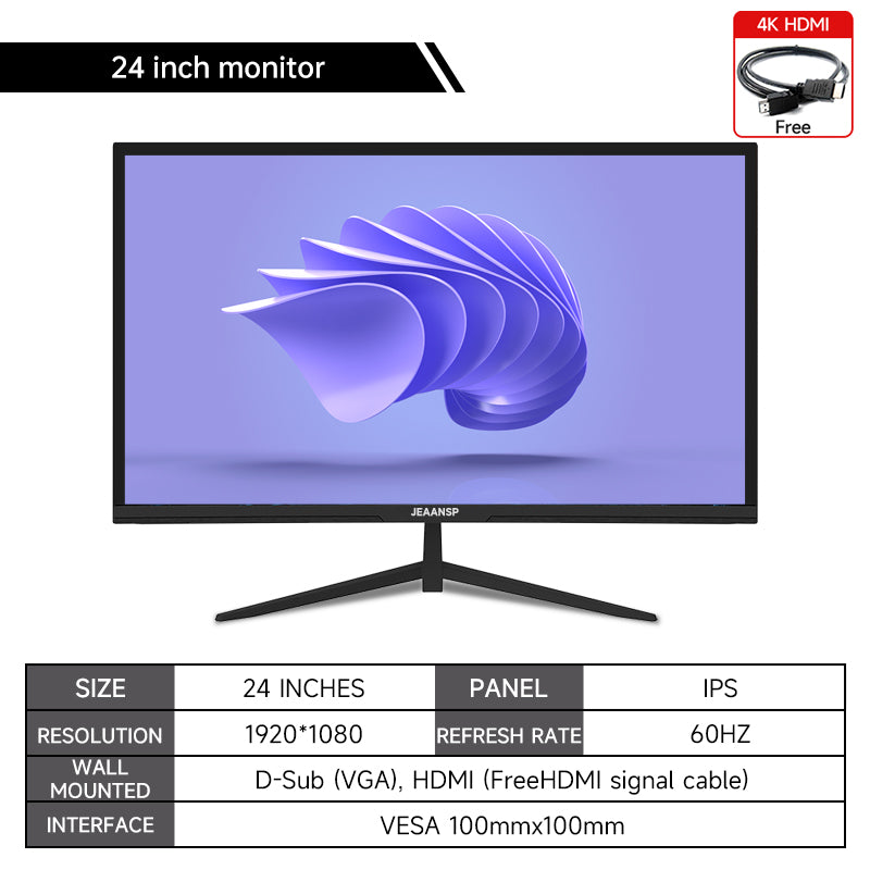19/22/25 inch 75HZ-1080P  Office  Borderless PC Monitor