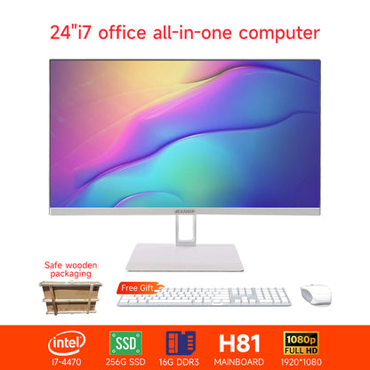 【All in one PC】 22" 24" All in one desktops pc UltraSlim i5-i7 8/16GB RAM 256GB SSD