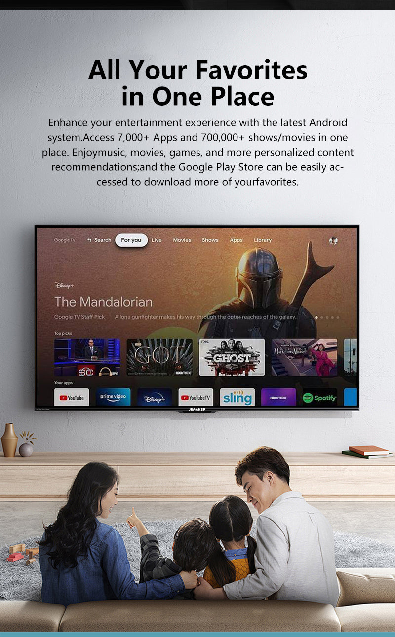 24/40/55 Inch Digital Android 14.0 TV/WiFi/Netflix/YouTube/MYTV/DVB-T2