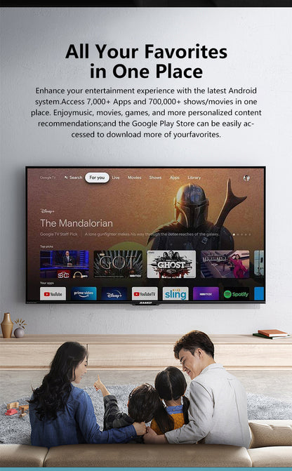 24/40/55 Inch Digital Android 14.0 TV/WiFi/Netflix/YouTube/MYTV/DVB-T2
