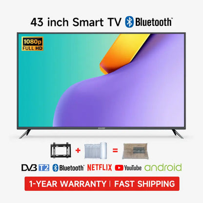 32/40/43/46/50/55/65/75 inch WiFi/Bluetooth/Netfix/YouTube/DVB-T2/MYTV