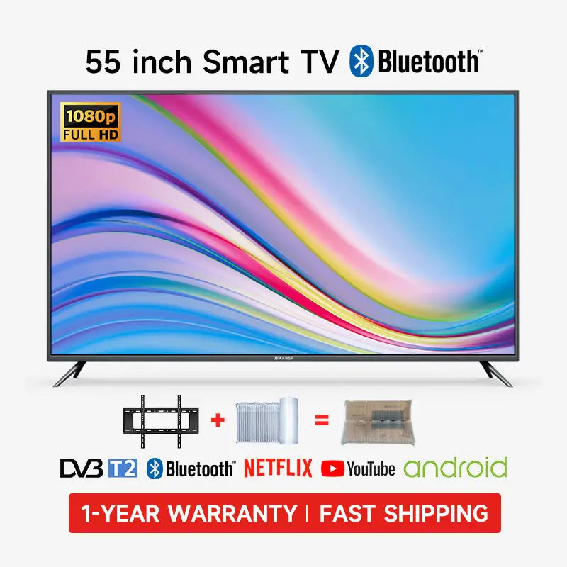 32/40/43/46/50/55/65/75 inch WiFi/Bluetooth/Netfix/YouTube/DVB-T2/MYTV