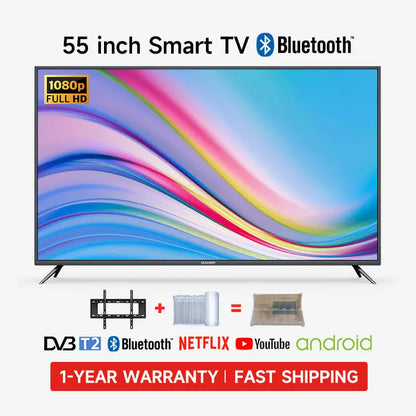 32/40/43/46/50/55/65/75 inch WiFi/Bluetooth/Netfix/YouTube/DVB-T2/MYTV