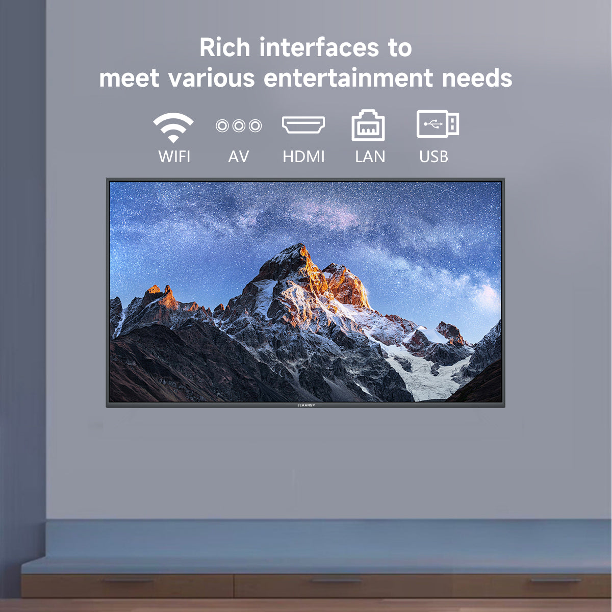 JEAANSP LED TV Bluetooth Digital Smart TV 55/65 inch 4K Android 14.0 TV WiF Netflix YouTube MYTV/DVB-T2 - JEAANSP TV