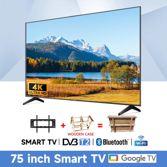 55/65 /75 inch 4K Android 14.0 TV WiF Netflix YouTube MYTV/DVB-T2