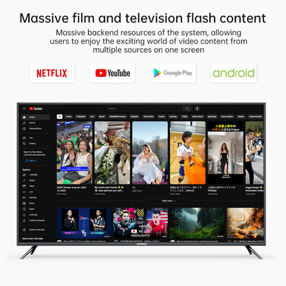 JEAANSP LED TV Bluetooth Digital Smart TV 55/65 inch 4K Android 14.0 TV WiF Netflix YouTube MYTV/DVB-T2 - JEAANSP TV