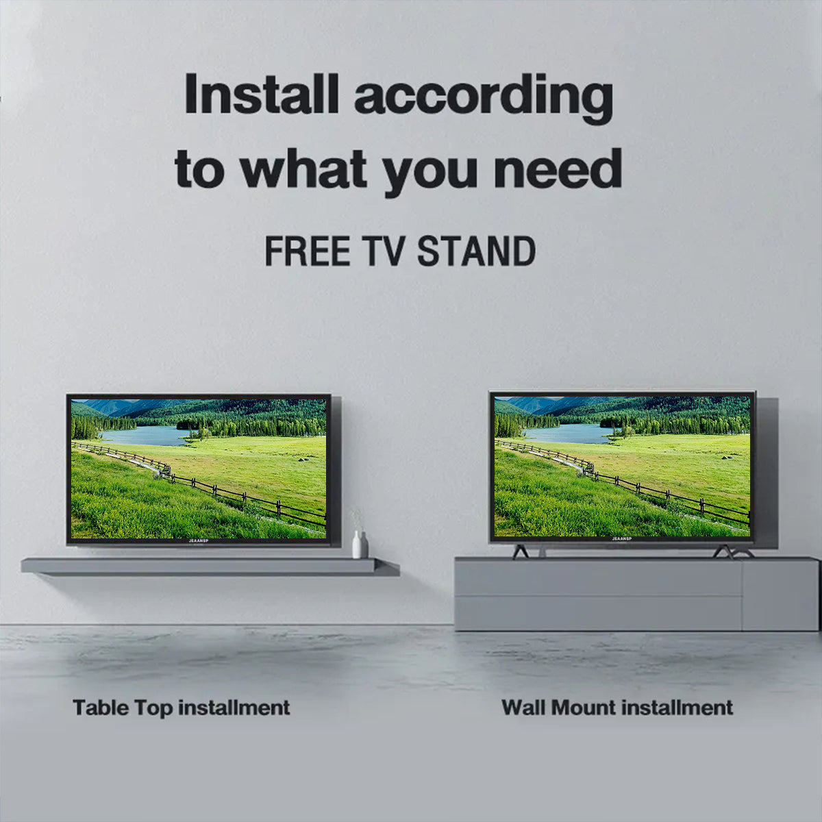 JEAANSP LED TV Bluetooth Digital Smart TV 55/65 inch 4K Android 14.0 TV WiF Netflix YouTube MYTV/DVB-T2 - JEAANSP TV